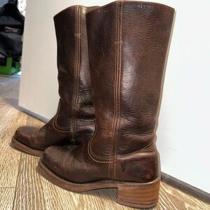 Chocolate Brown Frye Campus Boots